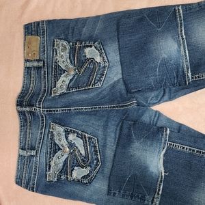 Silver Tuesday Mid Baby Boot Jeans, Size 20